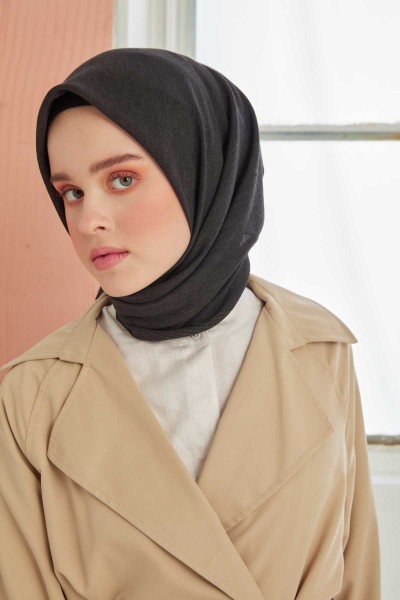 Gri Pamuklu Şal